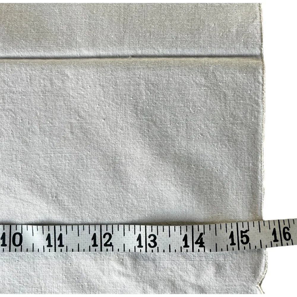 8 Pale Pink Embroidered Cotton Napkins Cutwork  Scalloped Edges 15.25x15.25